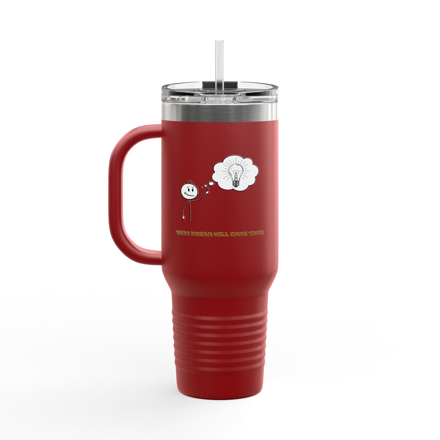Inspirational Travel Tumbler 40oz — "Don't Lose Focus, You've Got This" Scenic Insulated Mug