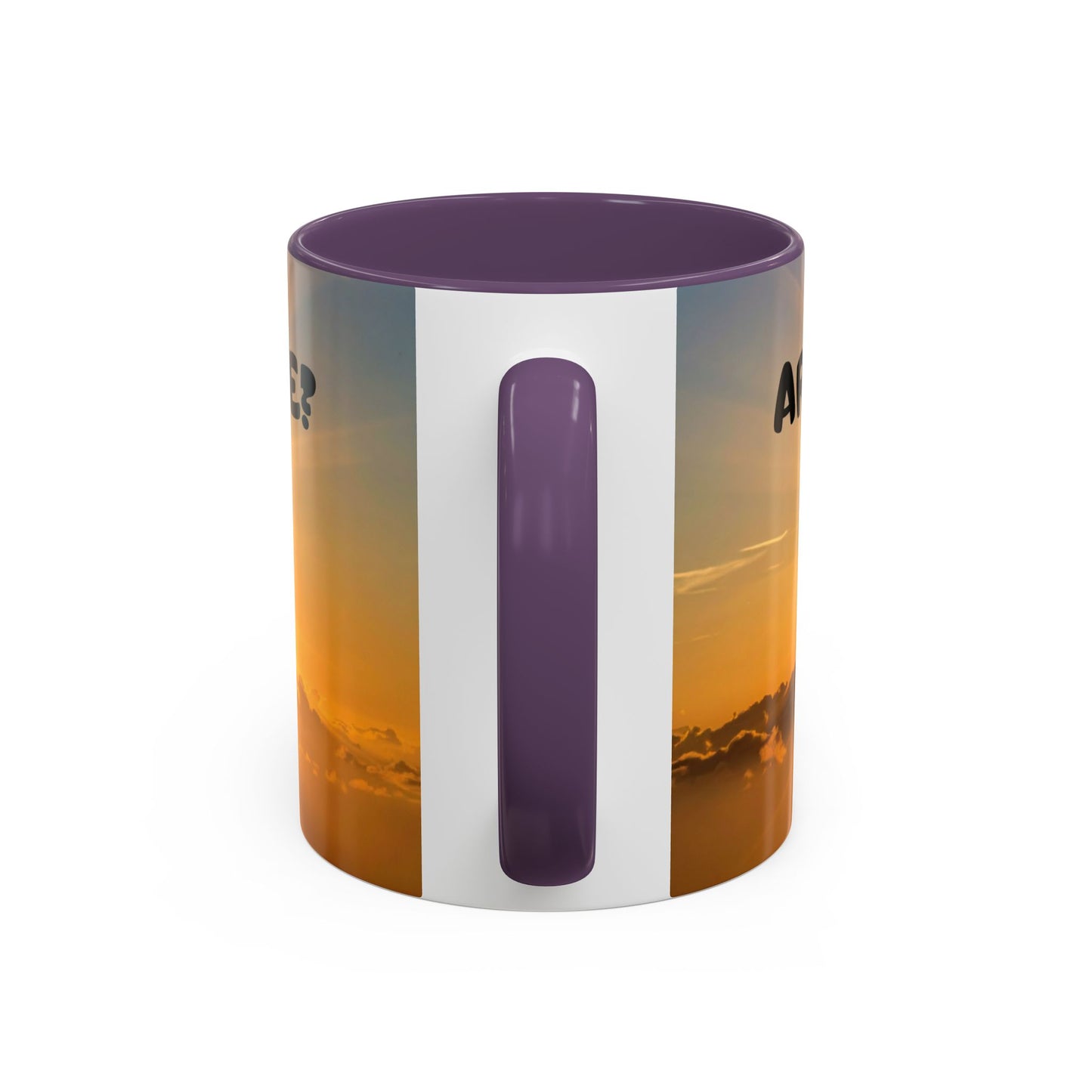 Sunshine Smile Coffee Mug — "You Still Alive? Live" Motivational Accent Mug