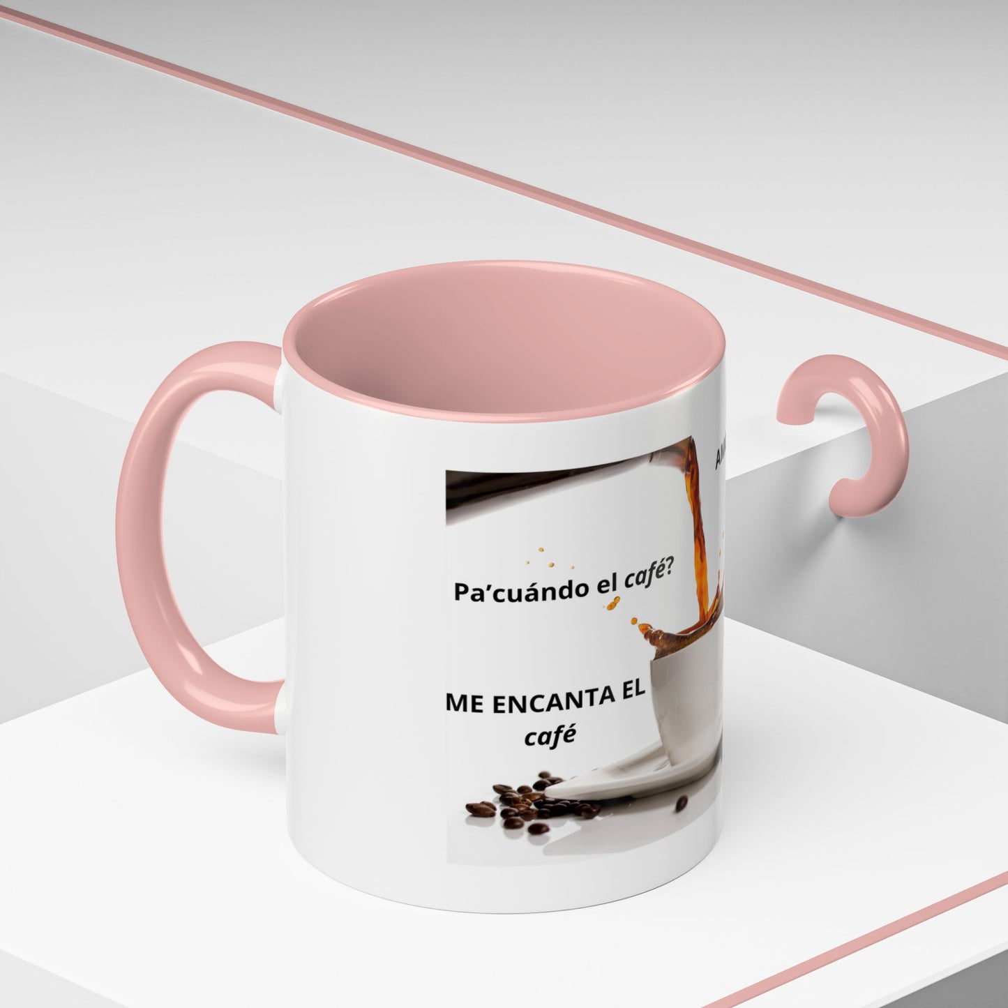 NEW ME IM AMO EL café Accent Coffee Mug (11, 15oz)