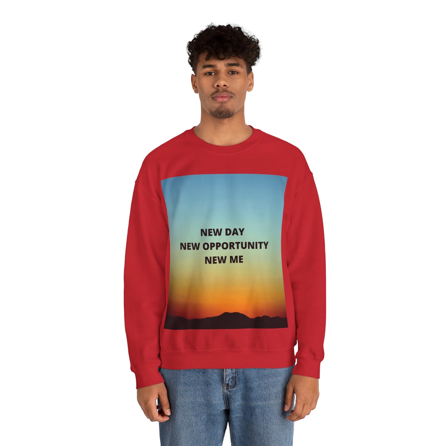NEW DAY NEW OPPORTUNITY NEW ME Unisex Heavy Blend™ Crewneck Sweatshirt