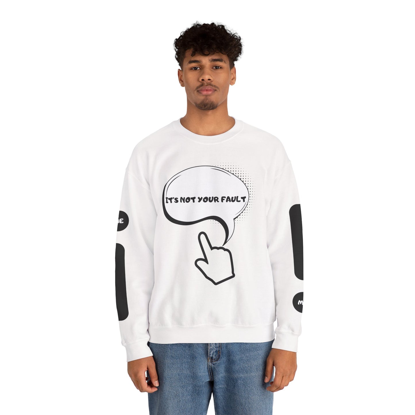 "It's Not Your Fault" Graphic Comfort Pullover