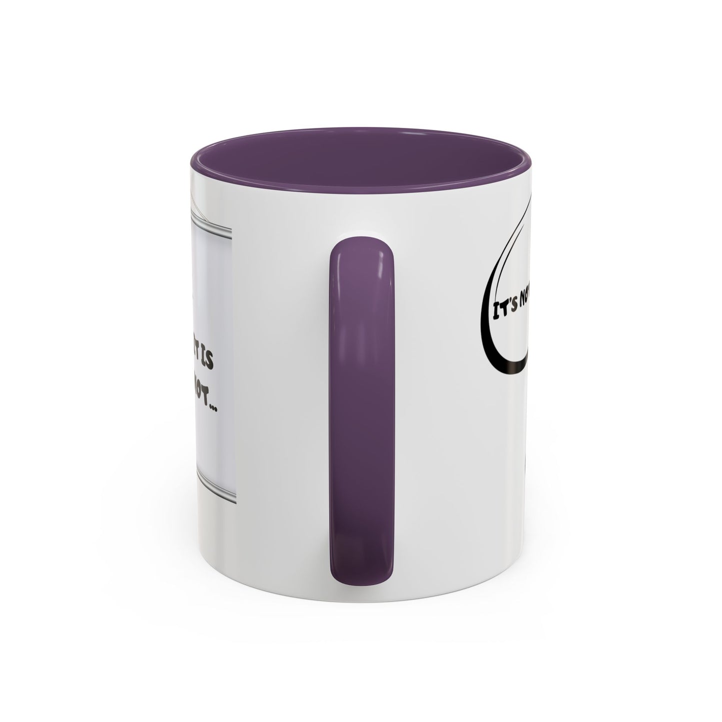 Accent Coffee Mug — Funny 'It Is Not your Fault' Doodle Cartoon Mug (11/15oz)