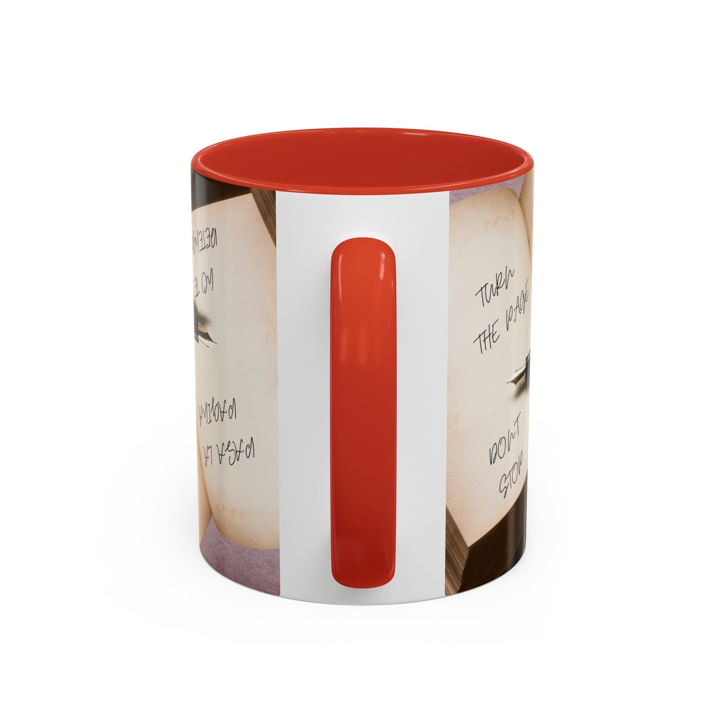 TURN THE PAGE NO TE DETENGAS Inspirational Accent Coffee Mug - Motivational Quotes, Perfect for Home or Office, Gift for Friends, Encouragement, Self-care