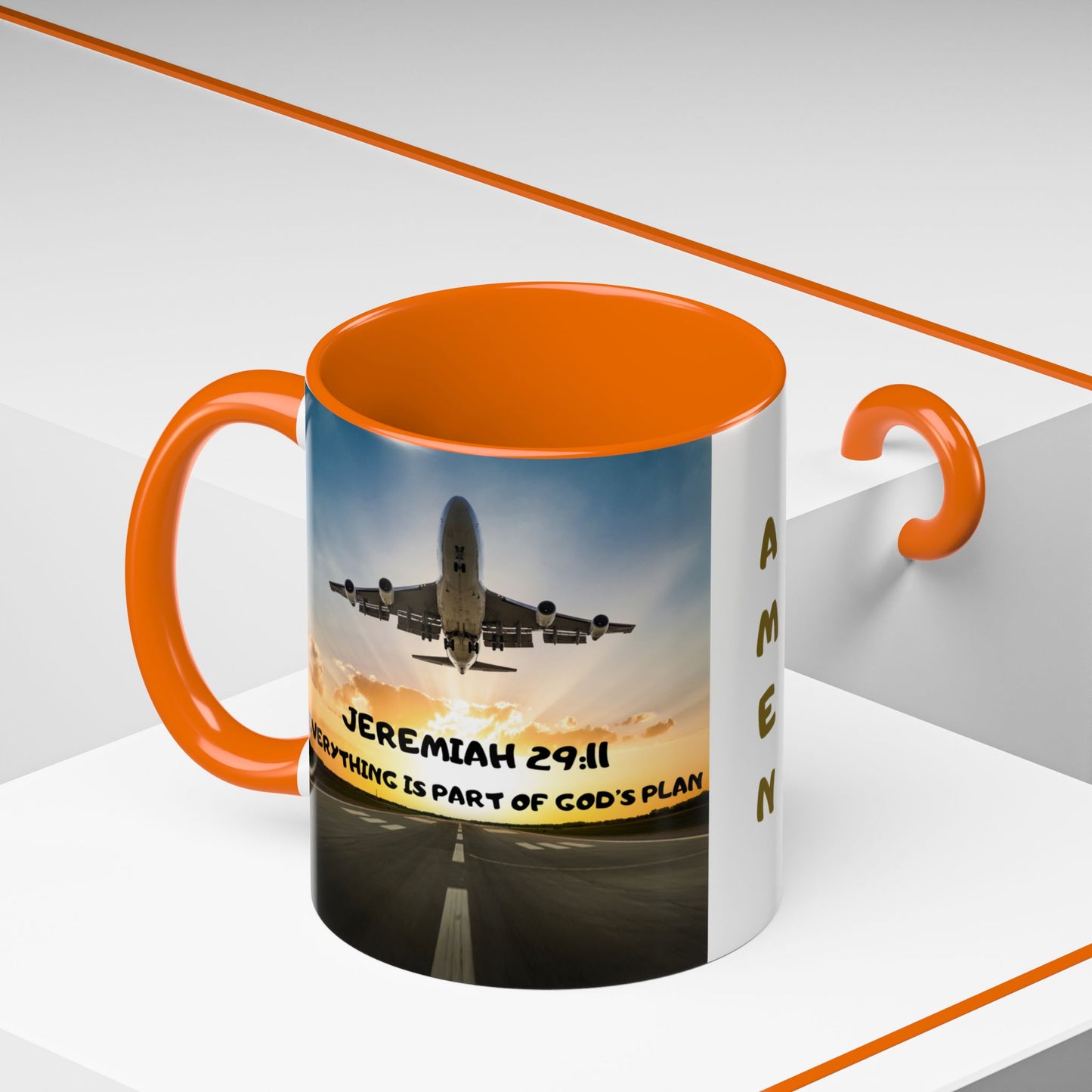 Matthew 28:20 Coffee Mug – "I’m With You Always" Inspirational Christian Accent Mug