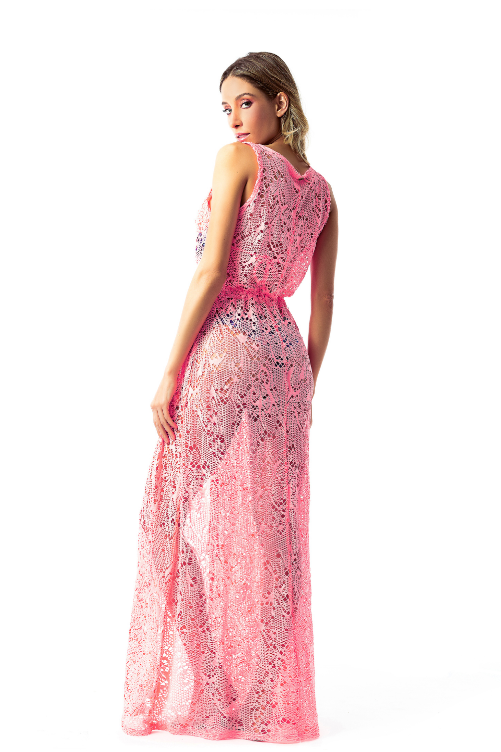 Beach Cover up Neon Duster