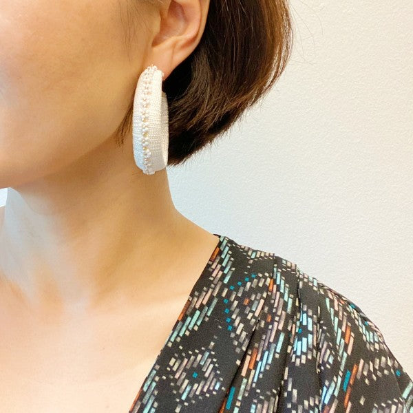 Beaded Hoop Earrings