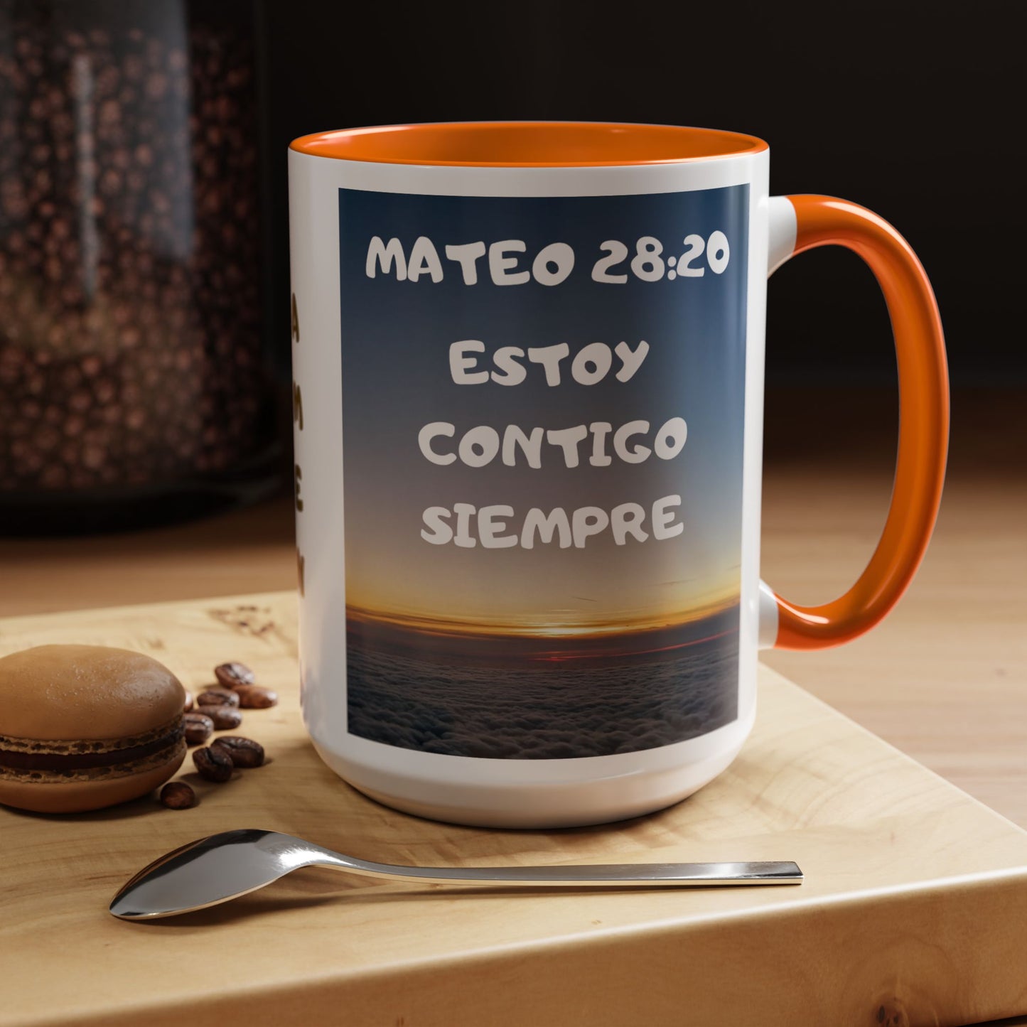 "Mateo 28:20 Estoy Contigo Siempre" Accent Mug (11/15oz)