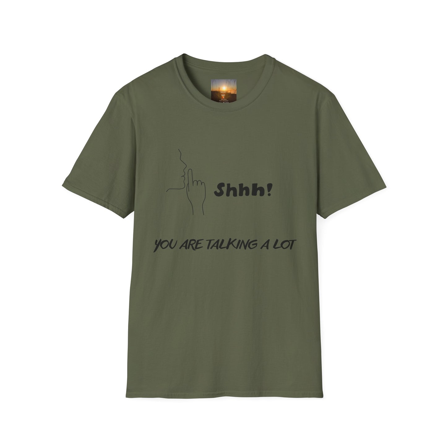 SILENCE Unisex Funny Quote T-Shirt: Shhh! You Are Talking A Lot, Silence I'm A New Me, Trendy Graphic Tee for Quirky Gifts, Comfortable Casual [...]