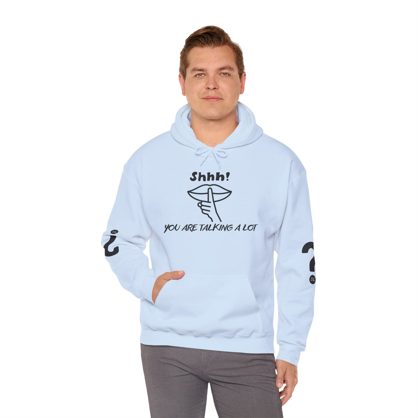 Shhh! Funny Unisex Hooded Sweatshirt, Cozy Hoodie for Introverts, Ideal Gift for Friends and Family, Perfect for Casual Wear, [...]