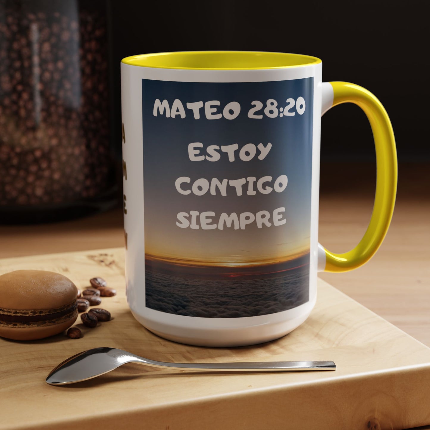 "Mateo 28:20 Estoy Contigo Siempre" Accent Mug (11/15oz)