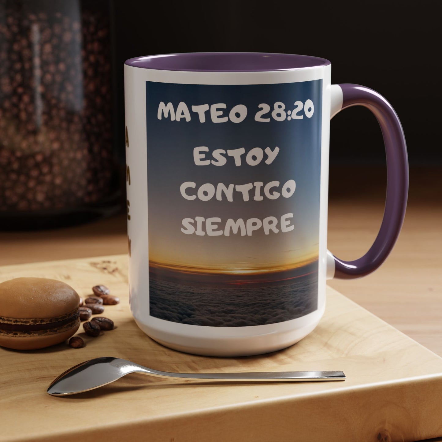 "Mateo 28:20 Estoy Contigo Siempre" Accent Mug (11/15oz)