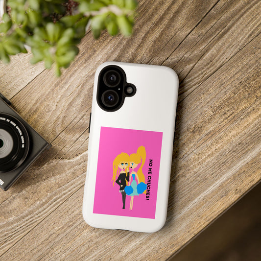 NO ME CHUCHES ISAAC IDYER ARTS Playful Phone Case with Bold Characters, Unique Gift for Friends, Cute Phone Cover, Trendy Accessories, Pop Culture Style