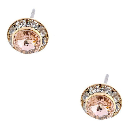 Timeless 8mm Diamond Cut Rondelle Stud Earrings