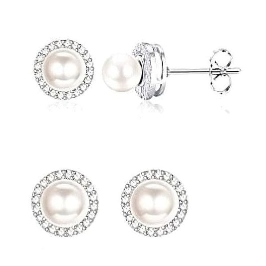 Shimmering Stimulate Pearl Bold Stud earrings