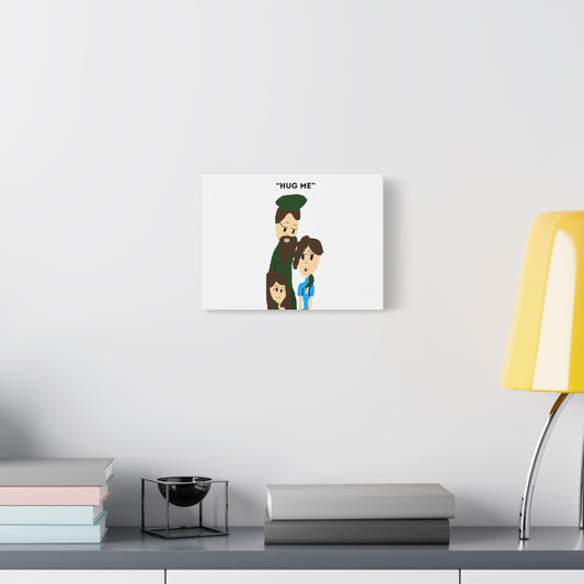 Hug Me ISAAC IDYER ARTS Family Canvas Art, Warm Wall Decor, Gift for Parents, Kids Room Wall Art, Family Love Decor