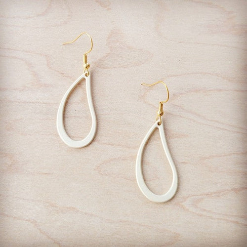 Matte Gold Teardrop Earrings
