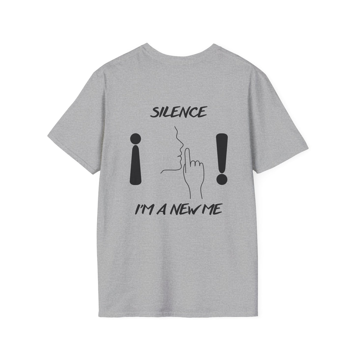 SILENCE Unisex Funny Quote T-Shirt: Shhh! You Are Talking A Lot, Silence I'm A New Me, Trendy Graphic Tee for Quirky Gifts, Comfortable Casual [...]