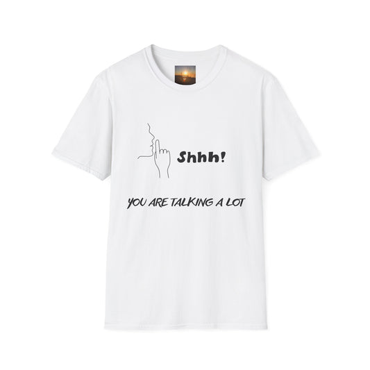 SILENCE Unisex Funny Quote T-Shirt: Shhh! You Are Talking A Lot, Silence I'm A New Me, Trendy Graphic Tee for Quirky Gifts, Comfortable Casual [...]