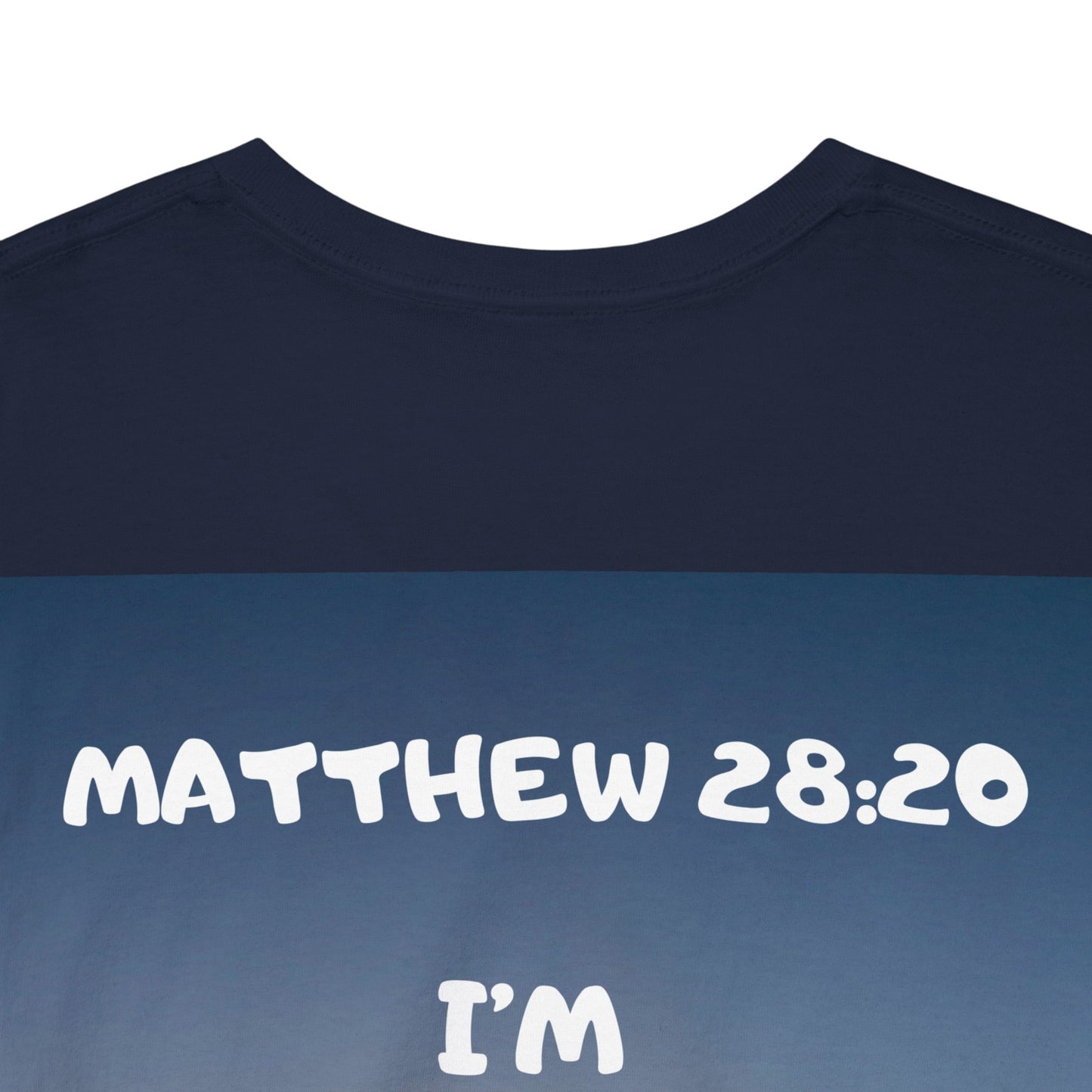 Faith Travel T‑Shirt — “Jeremiah 29:11 / Matthew 28:20” Inspirational Plane Tee