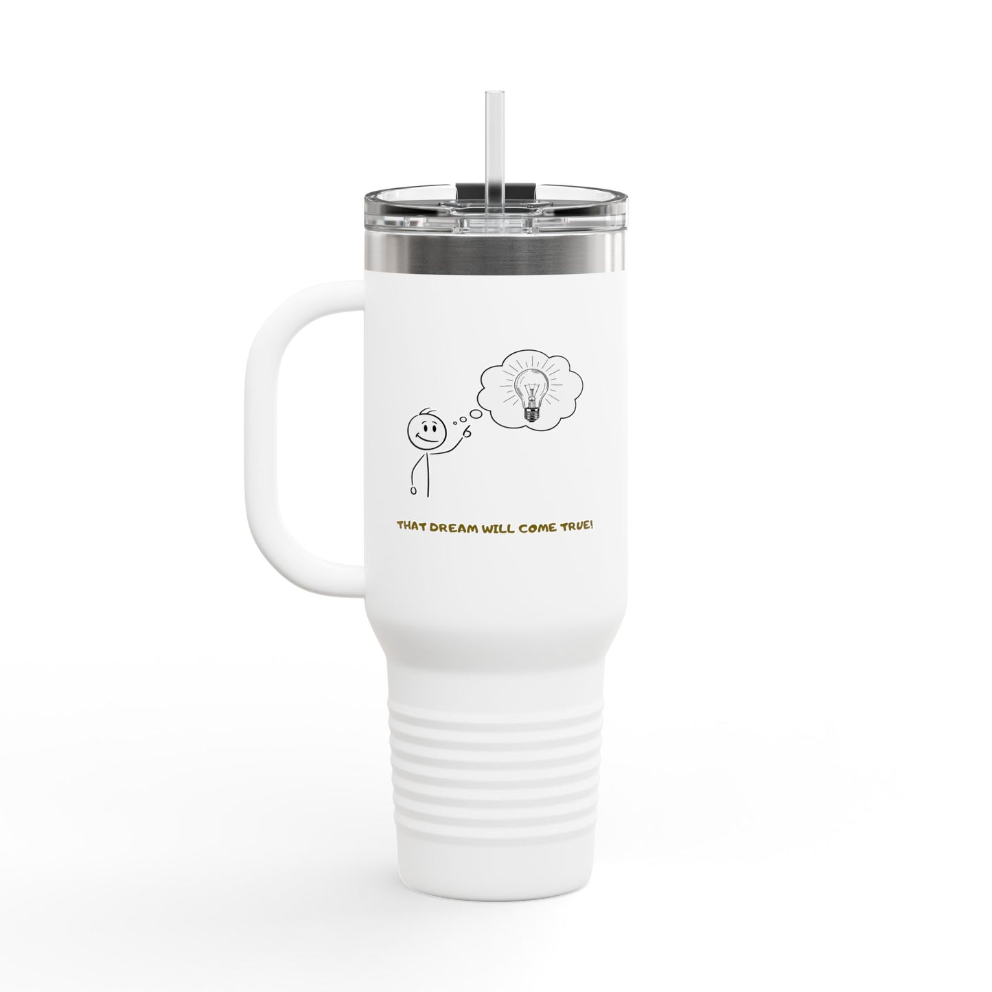 Inspirational Travel Tumbler 40oz — "Don't Lose Focus, You've Got This" Scenic Insulated Mug