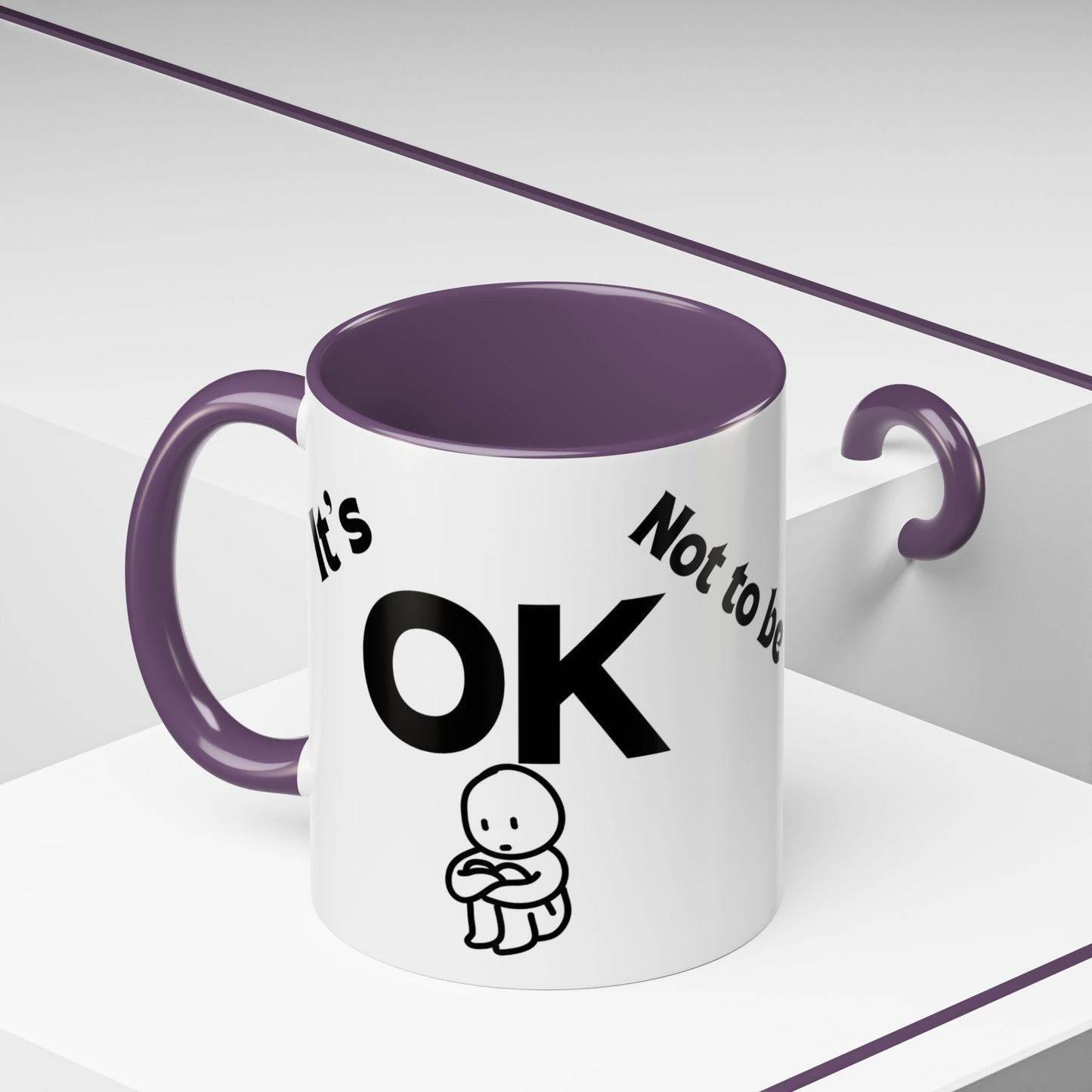 IT'S OK Inspirational Coffee Mug, Motivational Gift for Friends, Positive Affirmation Mug, Encouragement, Daily Inspiration Coffee Cup