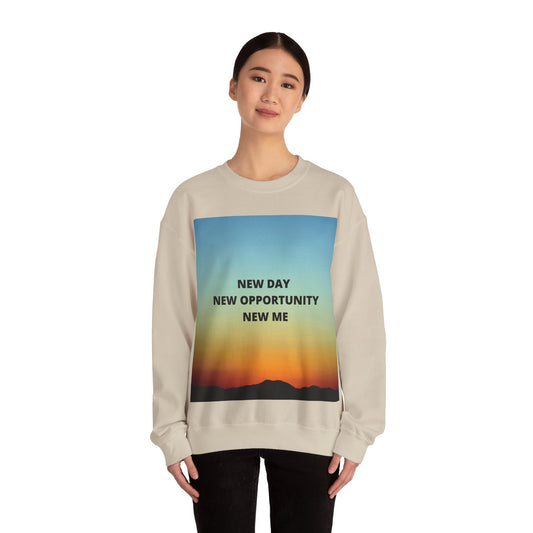 NEW DAY NEW OPPORTUNITY NEW ME Unisex Heavy Blend™ Crewneck Sweatshirt