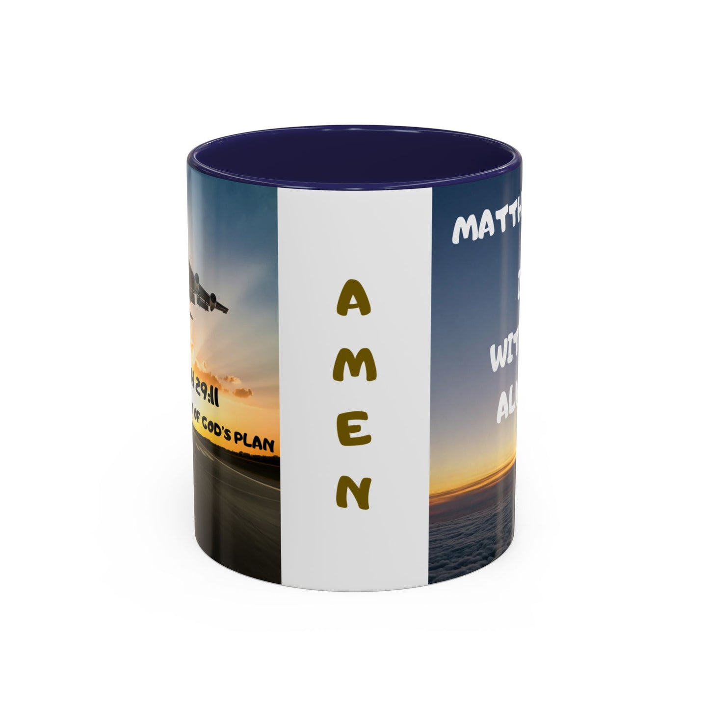 Matthew 28:20 Coffee Mug – "I’m With You Always" Inspirational Christian Accent Mug