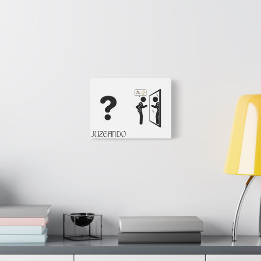 JUZGANDO Wall Art Canvas, Motivational Home Decor, Modern Art for Living Room, Unique Gift for Her, Inspirational Quote Art