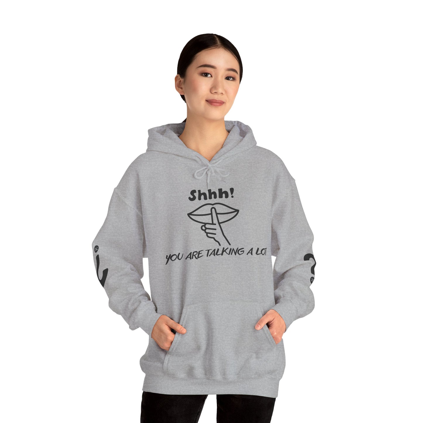 Shhh! Funny Unisex Hooded Sweatshirt, Cozy Hoodie for Introverts, Ideal Gift for Friends and Family, Perfect for Casual Wear, [...]