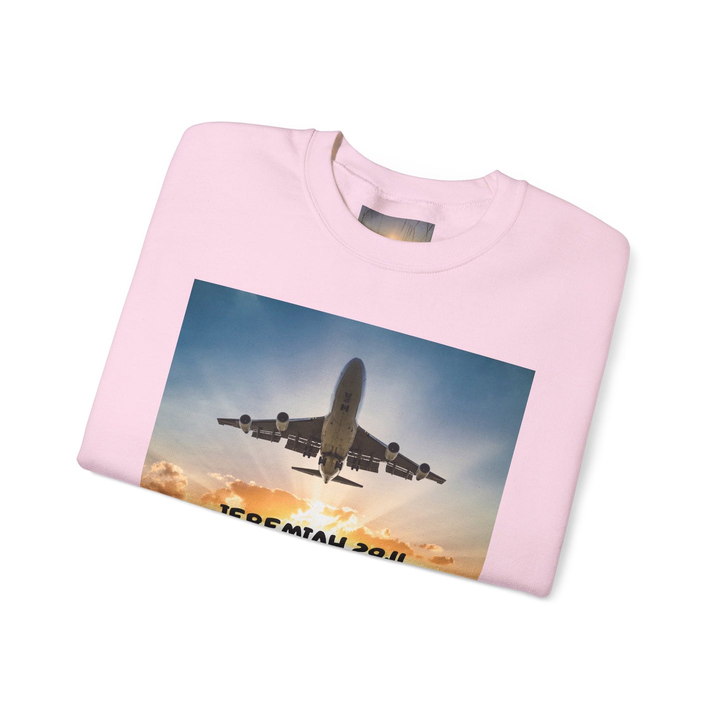 "Jeremiah 29:11 / Matthew 28:20" Christian Crewneck Inspirational Bible Verse Sweatshirt