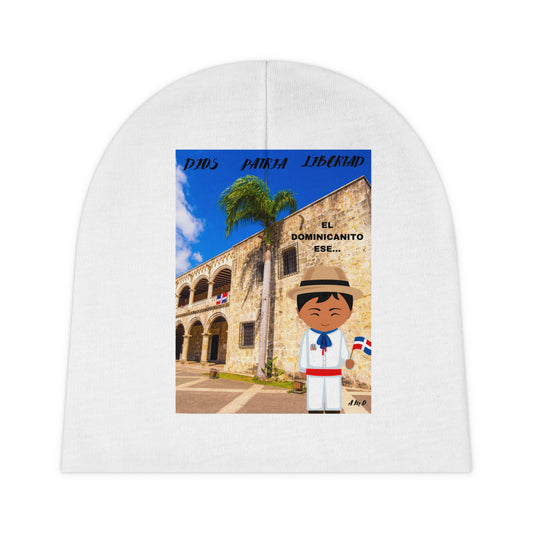 DIOS PATRIA LIBERTAD EL DOMINICANITO ESE Baby Beanie (AOP)