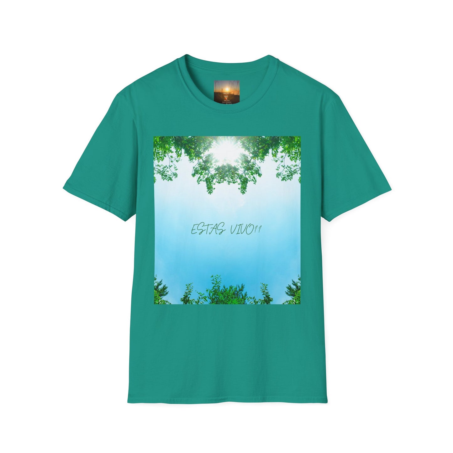 ESTAS VIVO? Serene Nature T-Shirt, Yoga Wear, Mindfulness Tee, Inspirational Shirt, Relaxation Gift, Unisex Summer Top