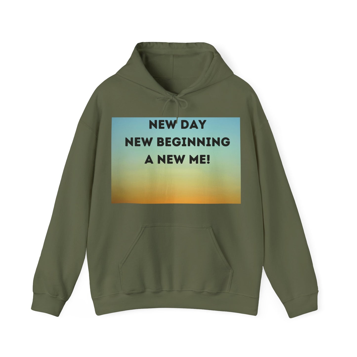 NEW DAY NEW BEGINNING A NEW ME Unisex Heavy Blend™ Hooded Sweatshirt
