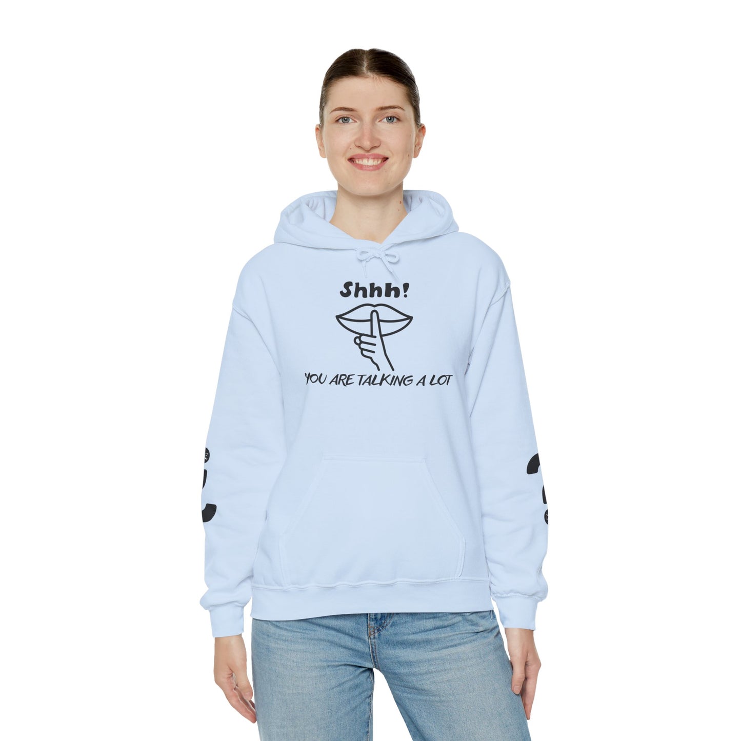Shhh! Funny Unisex Hooded Sweatshirt, Cozy Hoodie for Introverts, Ideal Gift for Friends and Family, Perfect for Casual Wear, [...]