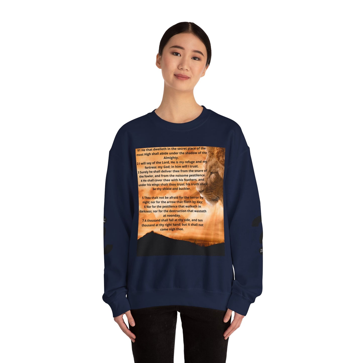 PSALM 91 Inspirational Lion Sweatshirt, Motivational Crewneck, Animal Lover Gift, Cozy Unisex Apparel, Unique Quote Sweatshirt, Gift for Nature [...]