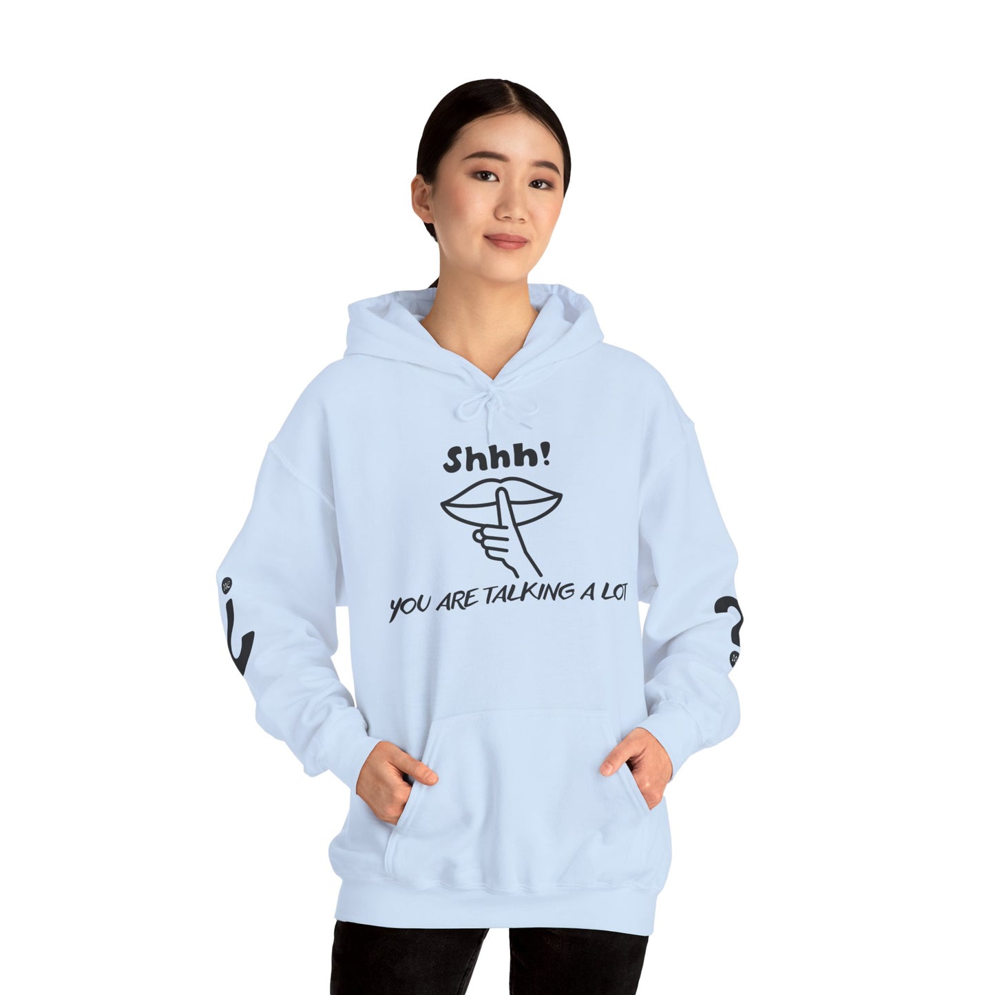 Shhh! Funny Unisex Hooded Sweatshirt, Cozy Hoodie for Introverts, Ideal Gift for Friends and Family, Perfect for Casual Wear, [...]