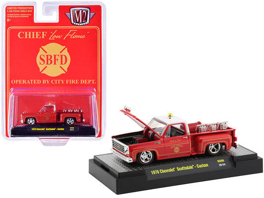1976 Chevrolet Scottsdale Custom Square Body Fire Truck Red Fire Chief