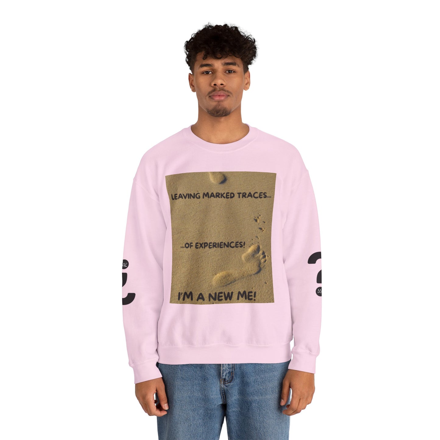 LEAVING MARKED TRACES New Beginnings Crewneck Sweatshirt | Inspirational Gift, Motivational Apparel, Unisex Fashion, Casual Wear, Self-Improvement