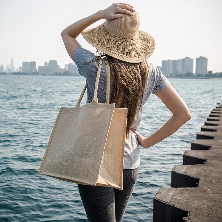 NEW ME IM Jute Market Bag