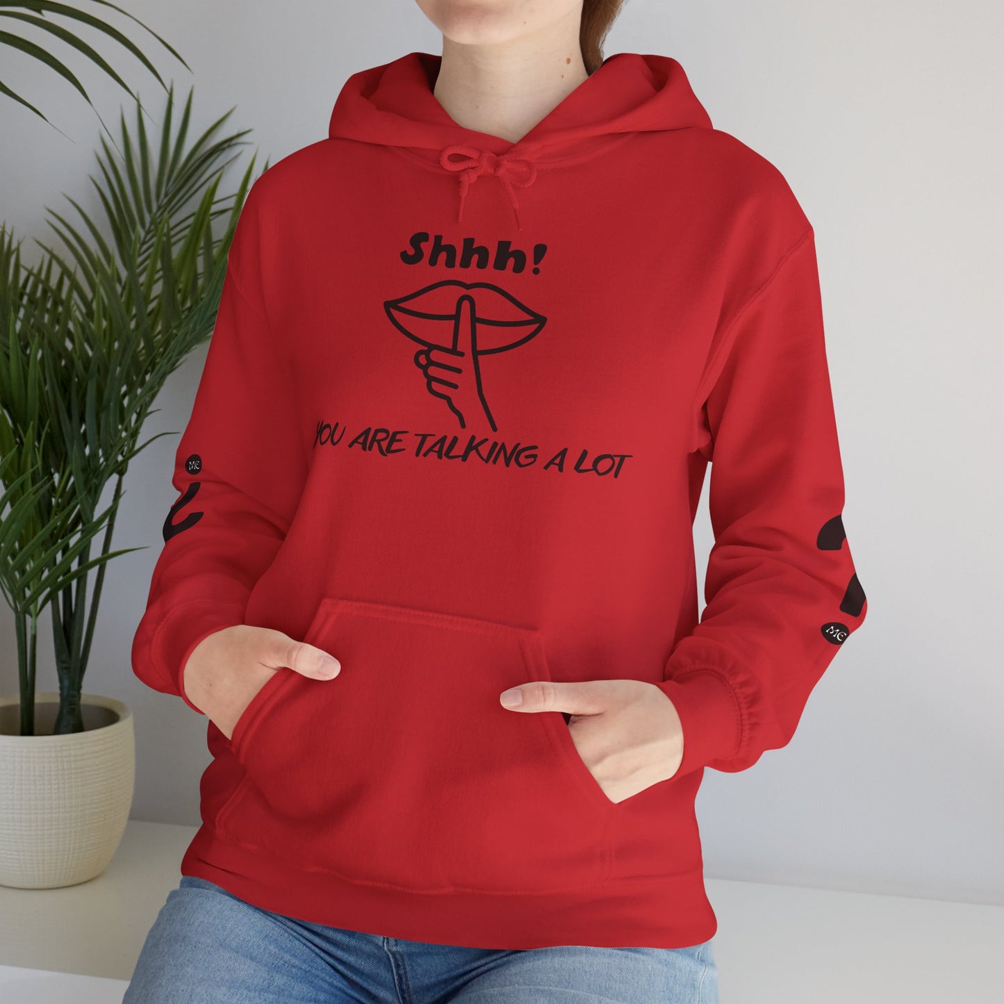 Shhh! Funny Unisex Hooded Sweatshirt, Cozy Hoodie for Introverts, Ideal Gift for Friends and Family, Perfect for Casual Wear, [...]