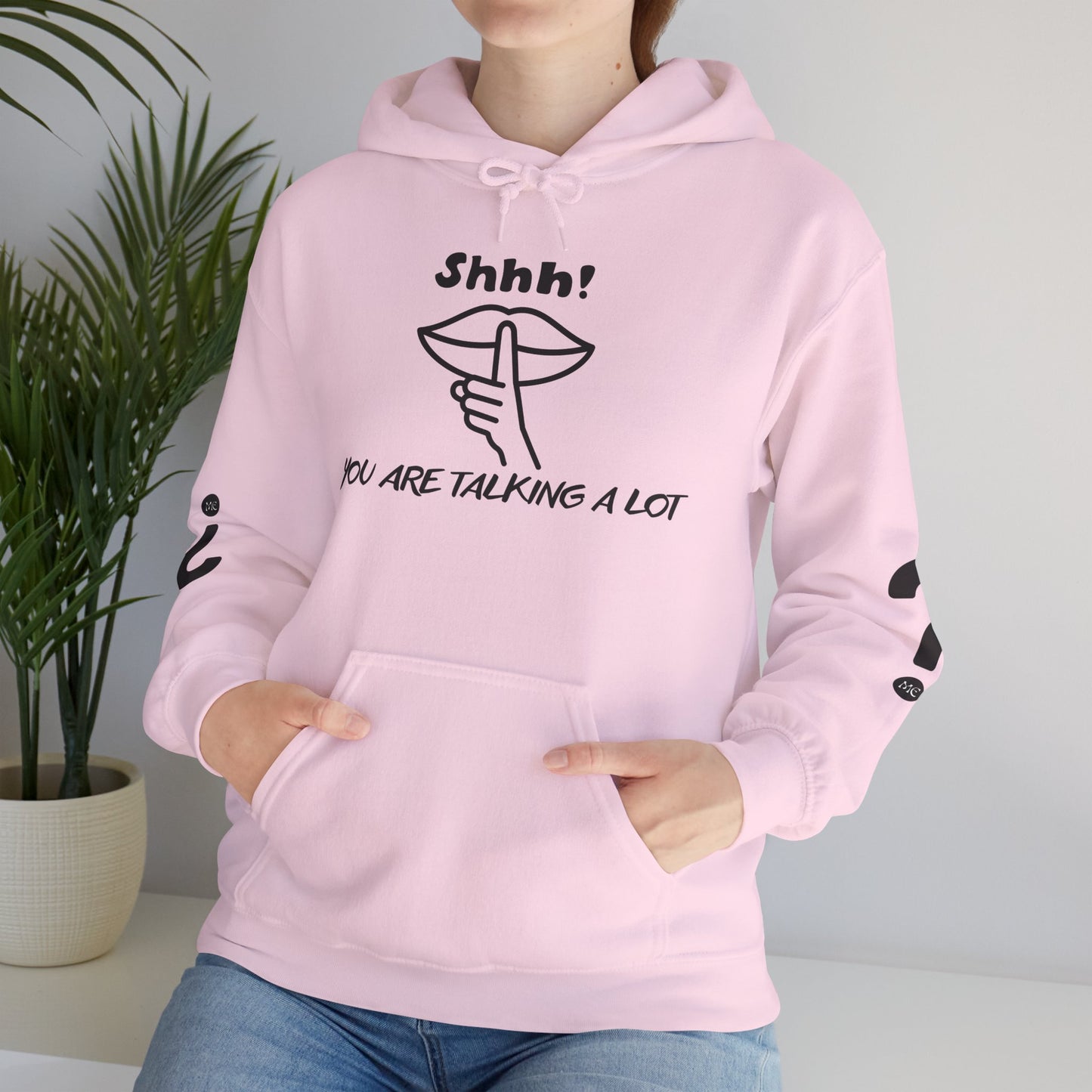 Shhh! Funny Unisex Hooded Sweatshirt, Cozy Hoodie for Introverts, Ideal Gift for Friends and Family, Perfect for Casual Wear, [...]