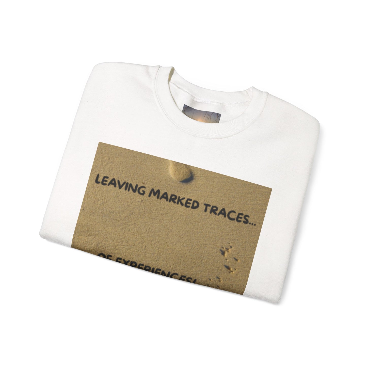 LEAVING MARKED TRACES New Beginnings Crewneck Sweatshirt | Inspirational Gift, Motivational Apparel, Unisex Fashion, Casual Wear, Self-Improvement