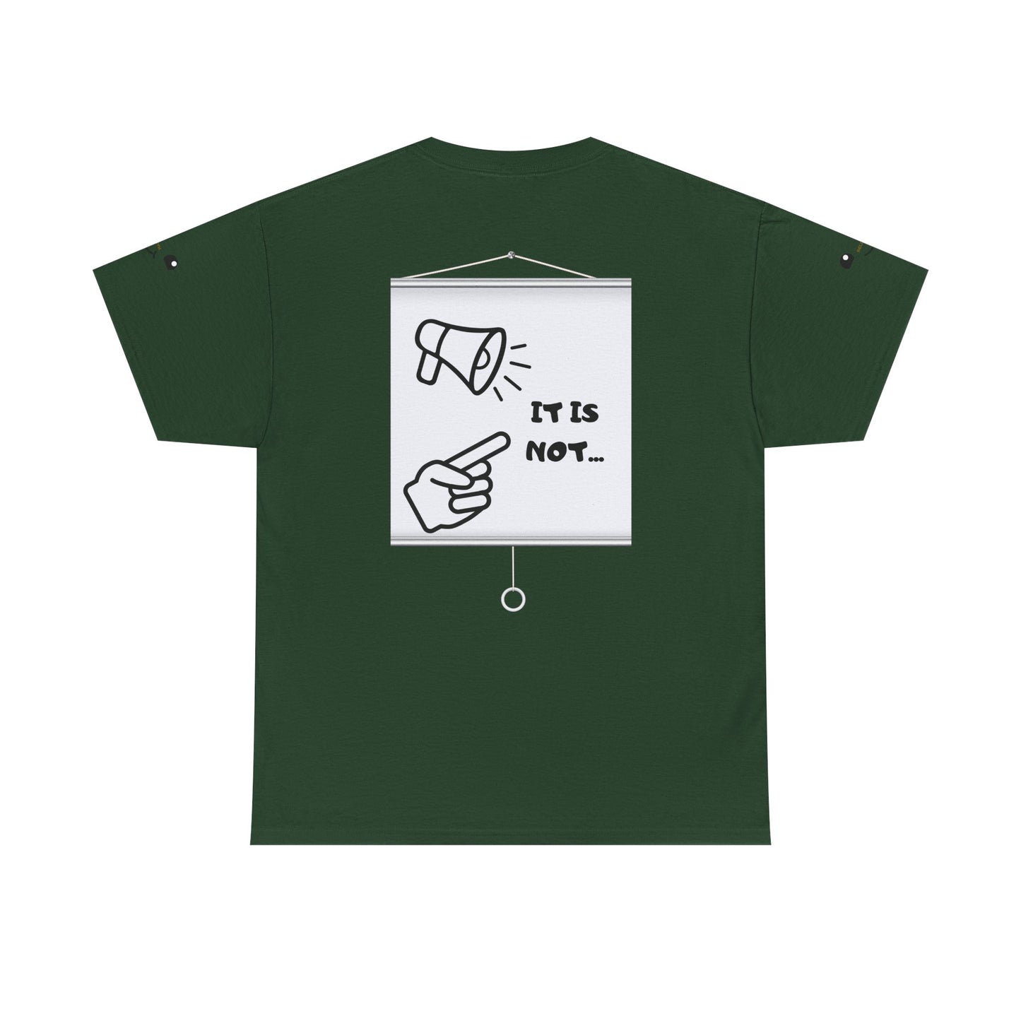 Graphic Tee — "It's Not Your Fault" Comic-Style Pointing Design