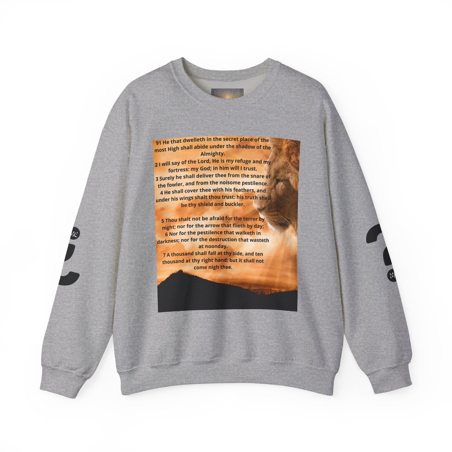 PSALM 91 Inspirational Lion Sweatshirt, Motivational Crewneck, Animal Lover Gift, Cozy Unisex Apparel, Unique Quote Sweatshirt, Gift for Nature [...]