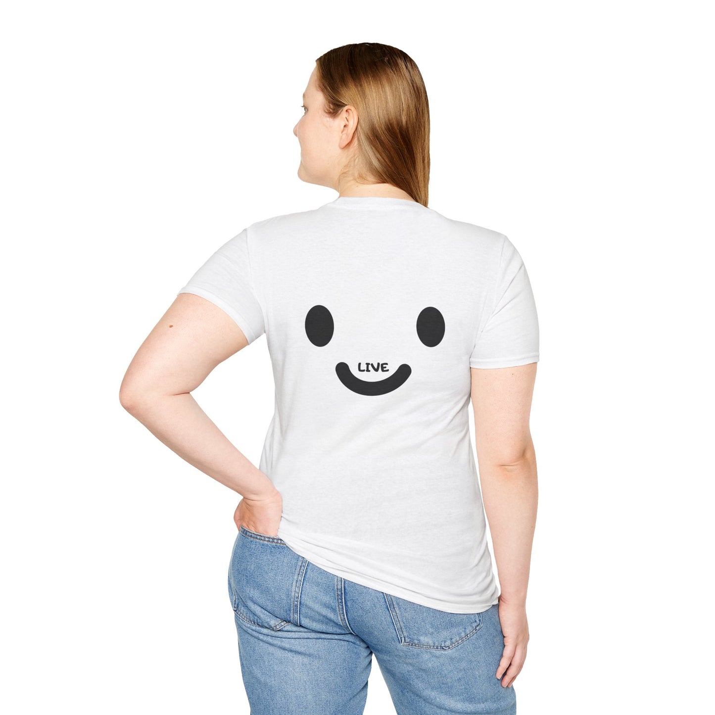 Live Smiley T-Shirt — 'Are You Still Alive?' Sunburst Positive Tee
