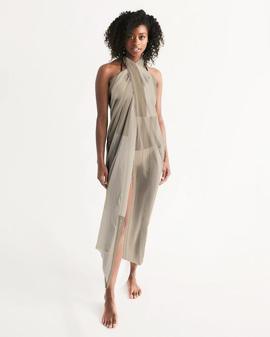 Sheer Beige Swimsuit Cover Up