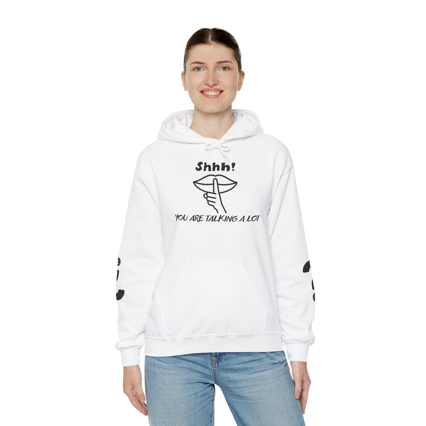 Shhh! Funny Unisex Hooded Sweatshirt, Cozy Hoodie for Introverts, Ideal Gift for Friends and Family, Perfect for Casual Wear, [...]