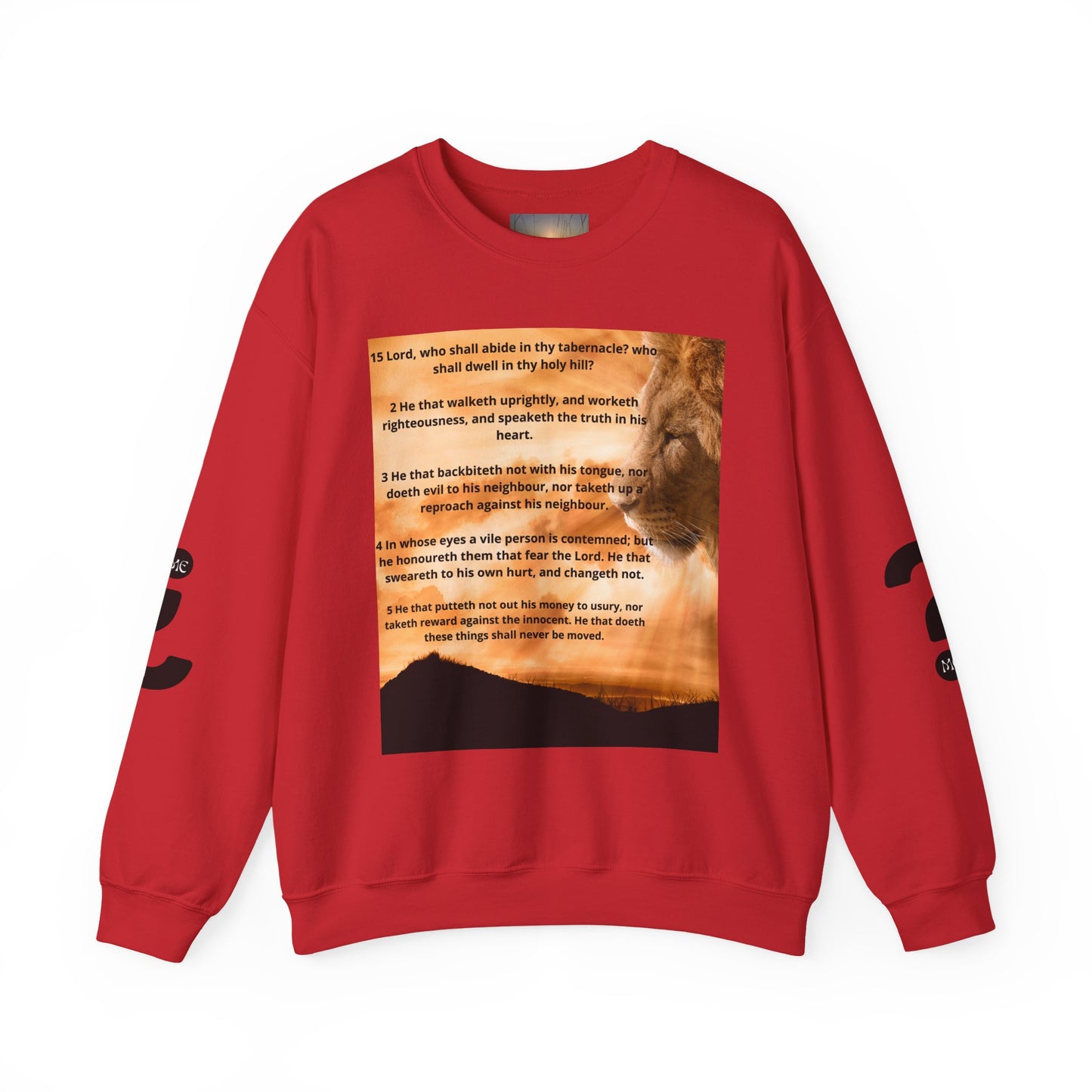 PSALM 15 Lion Crewneck Sweatshirt, Motivational Top for Animal Lovers, Gift Idea for Birthdays, Cozy Apparel for Everyday [...]