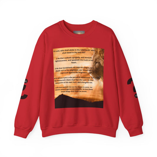 PSALM 15 Lion Crewneck Sweatshirt, Motivational Top for Animal Lovers, Gift Idea for Birthdays, Cozy Apparel for Everyday [...]