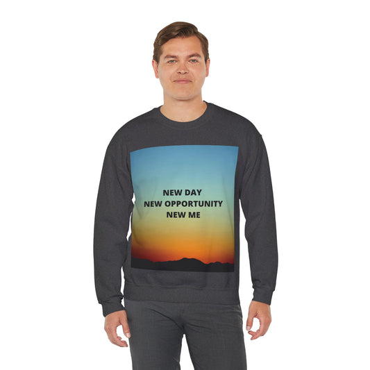 NEW DAY NEW OPPORTUNITY NEW ME Unisex Heavy Blend™ Crewneck Sweatshirt